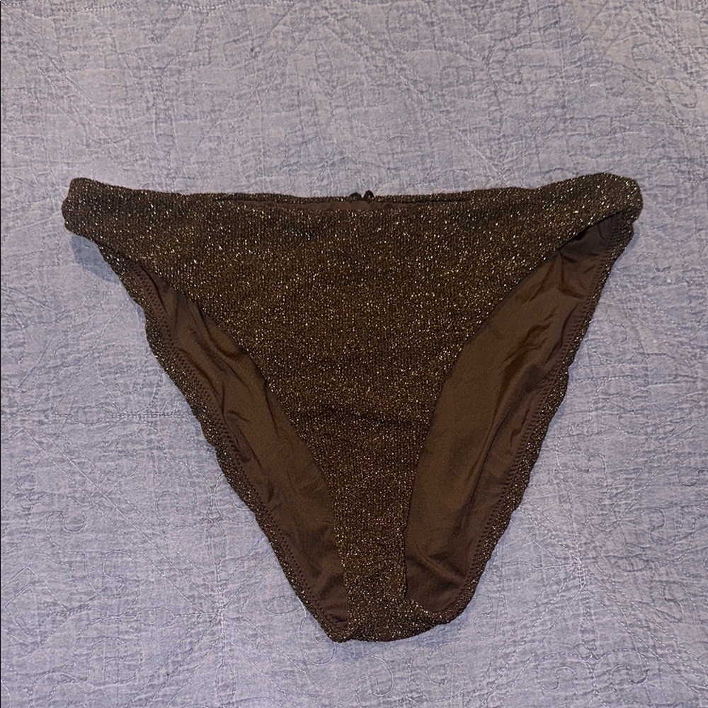 Good American: Sparkly Brown Bikini Bottom